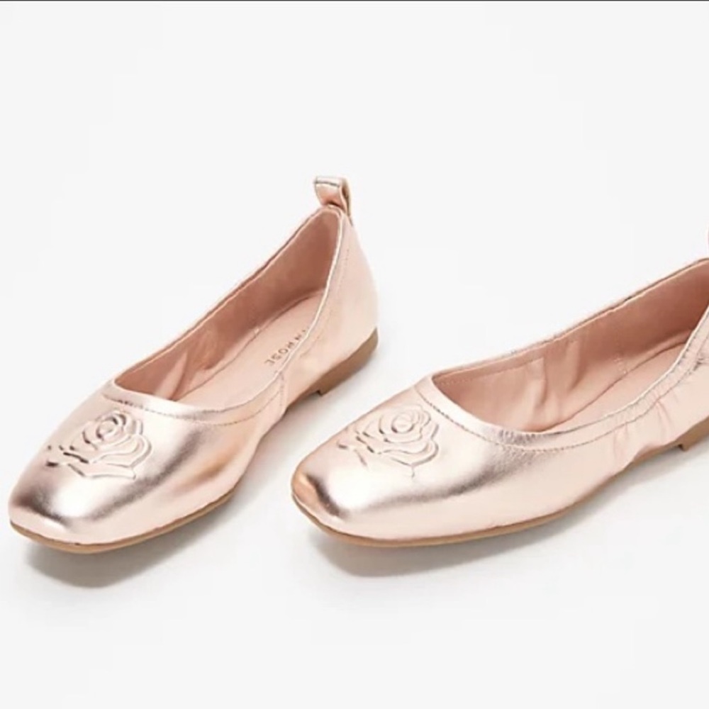 Taryn Rose Raquel Metallic Ballet Flat